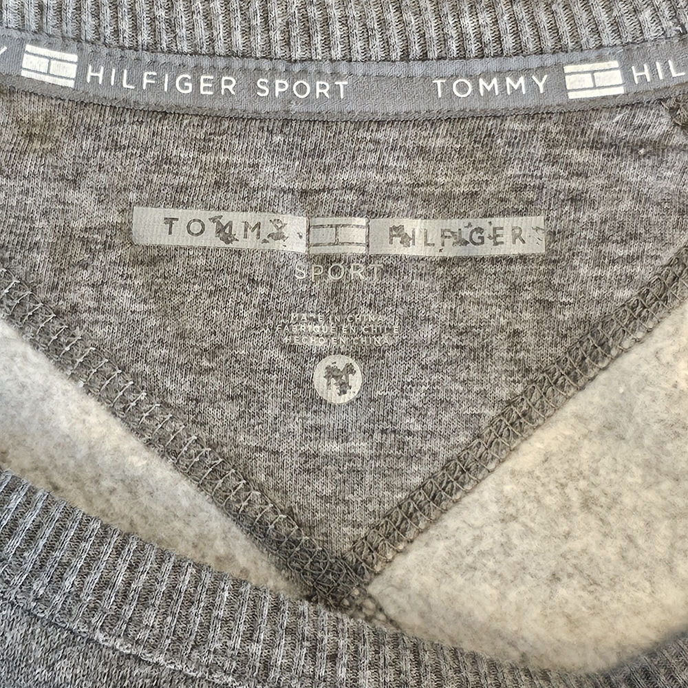 *EUC* Tommy Hilfiger Gray Logo Sweatshirt - Picture 13 of 16